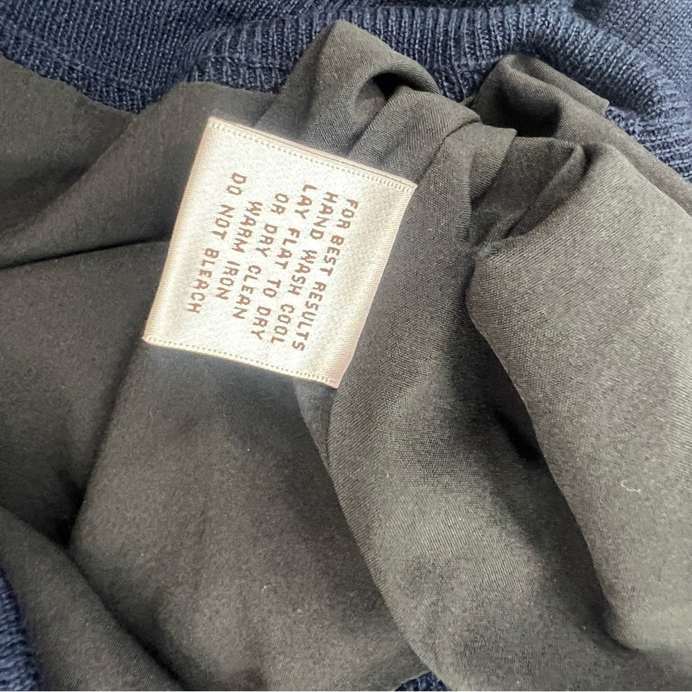 Peter Millar 100% Merino Wool Long Sleeve 1/4 Zip Pullover Sweater Fleece XL - Picture 5 of 6